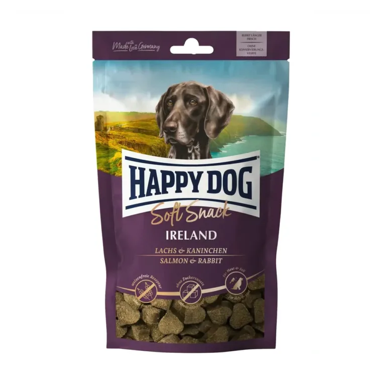 Ласощі Happy Dog Soft Snack Ireland з кроликом і лососем для собак, 100 г