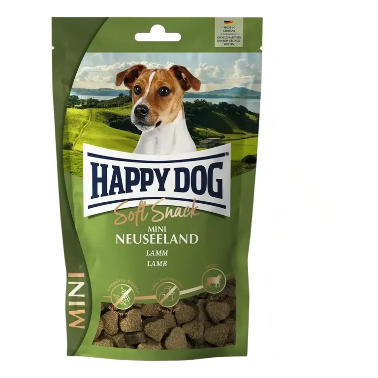 Ласощі Happy Dog Soft Snack Mini Neuseeland з ягням та рисом для собак малих порід, 100 г