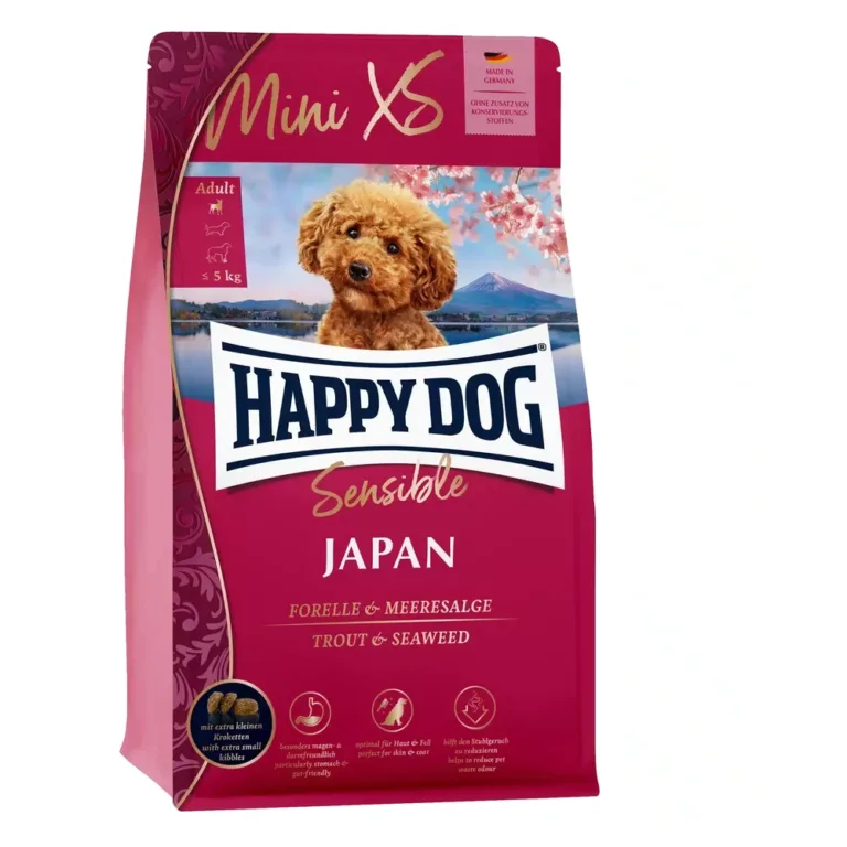 Сухий корм для дорослих собак малих порід Happy Dog Sensible Mini XS Japan з куркою і фореллю