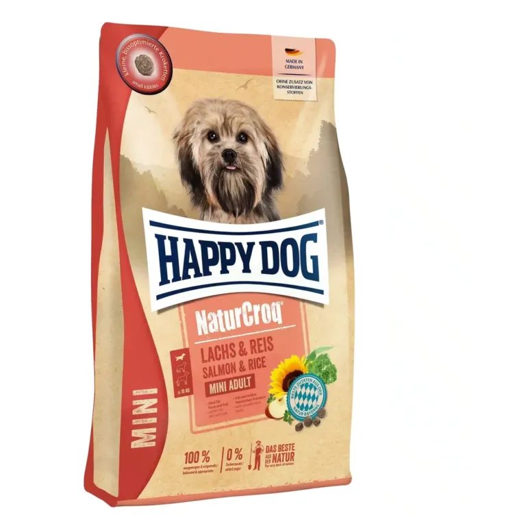 Сухий корм Happy Dog Naturcroq Mini для собак малих порід з лососем і рисом, 4 кг