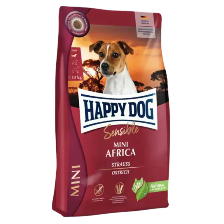 Сухий корм для собак малих порід Happy Dog Mini Africa зі страусом і картоплею