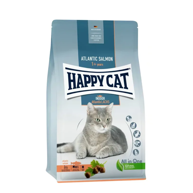 Сухий корм Happy Cat Indoor Atlantik для дорослих котів з лососем