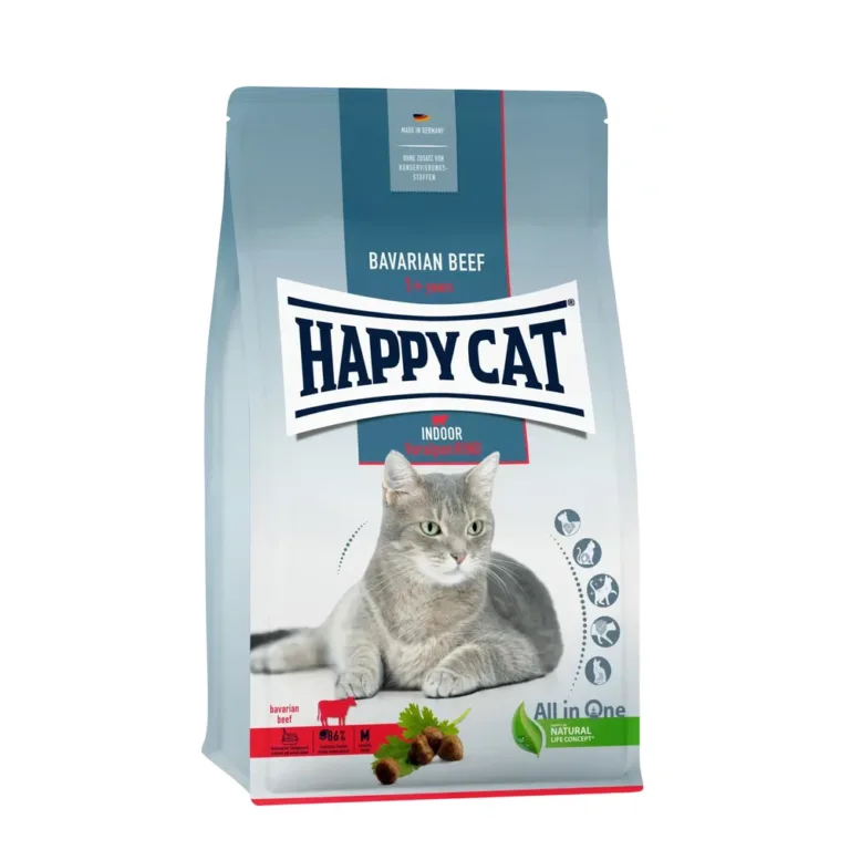 Сухий корм Happy Cat Indoor Voralpen для дорослих котів з яловичиною