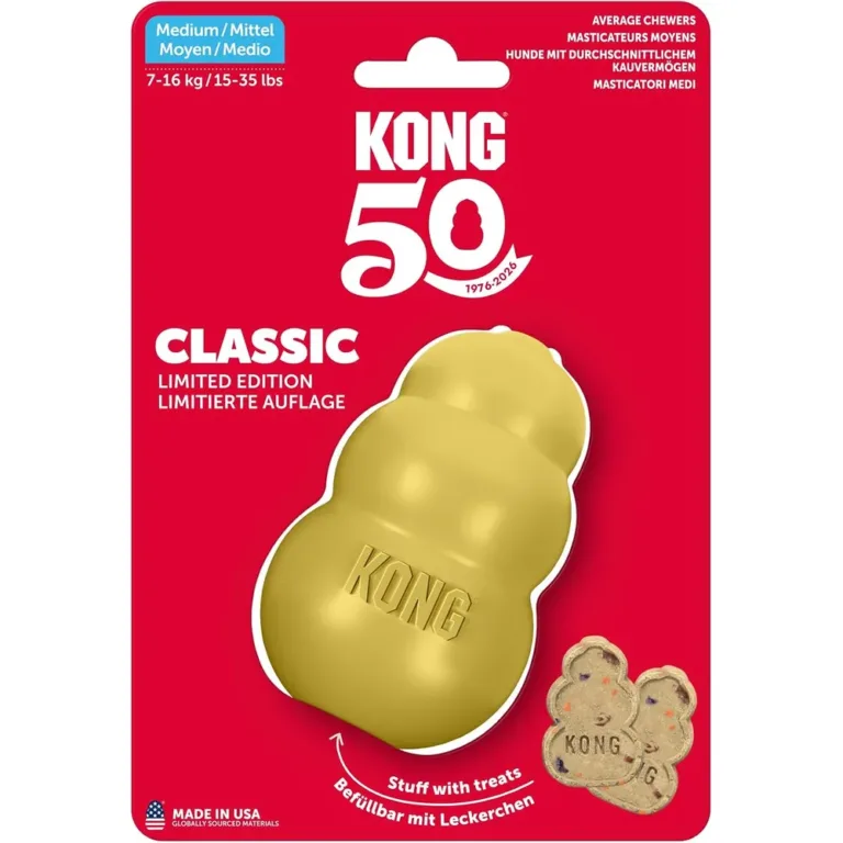 Іграшка KONG Classic Gold груша-годівниця для собак, лімітована серія