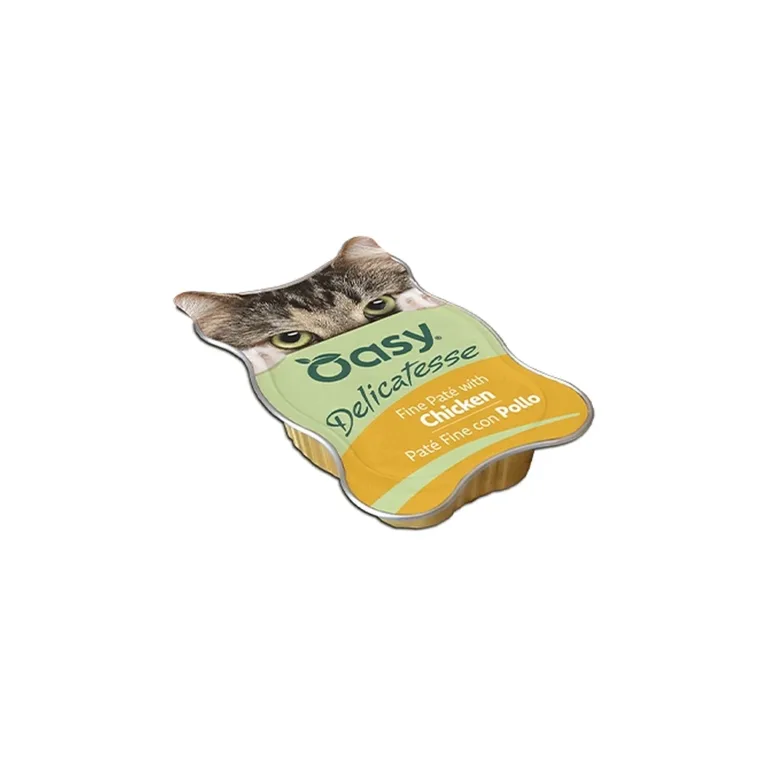 Паштет Oasy Delicatesse з куркою для котів, 85 г