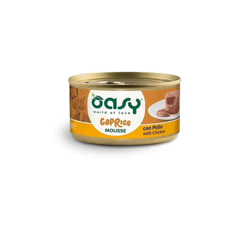 Вологий корм для котів Oasy Caprice Mousse з куркою, 85 г
