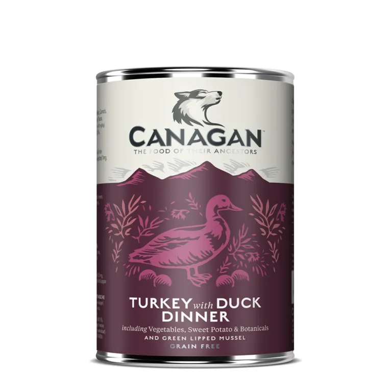 Вологий беззерновий корм для собак Canagan Turkey & Duck Dinner з індичкою та качкою, 400 г