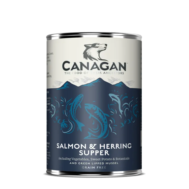 Вологий беззерновий корм для собак Canagan Salmon & Herring Supper з лососем та оселедцем, 400 г