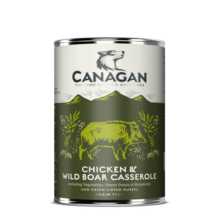 Вологий беззерновий корм для собак Canagan Chicken & Wild Boar з куркою та диким кабаном, 400 г