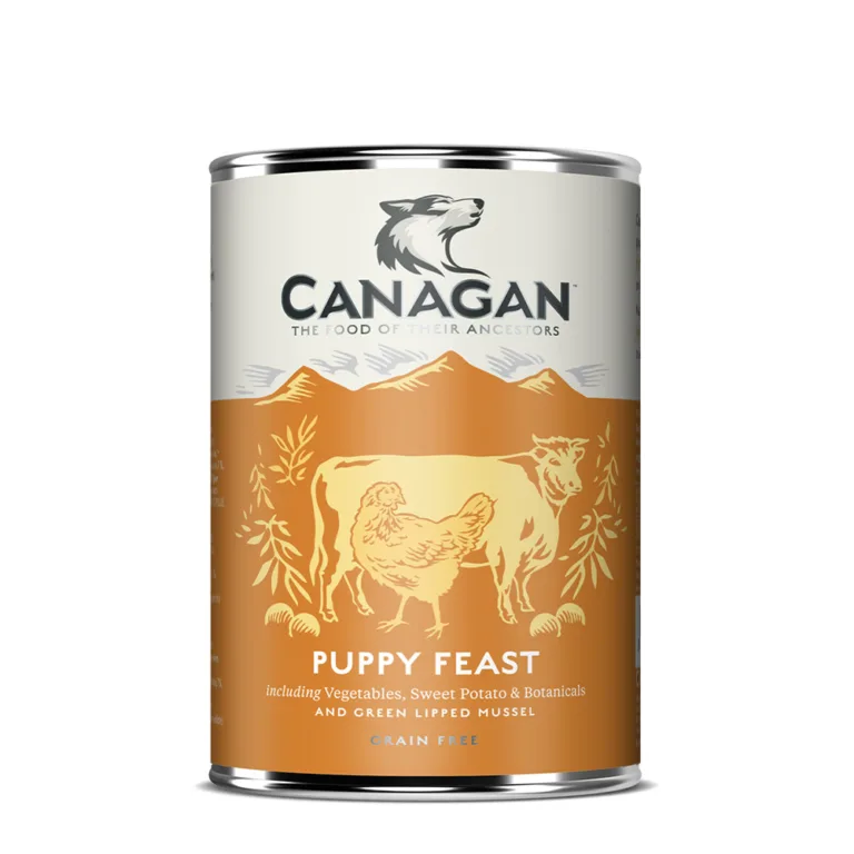 Вологий беззерновий корм для цуценят Canagan Puppy Feast з куркою та яловичиною, 400 г