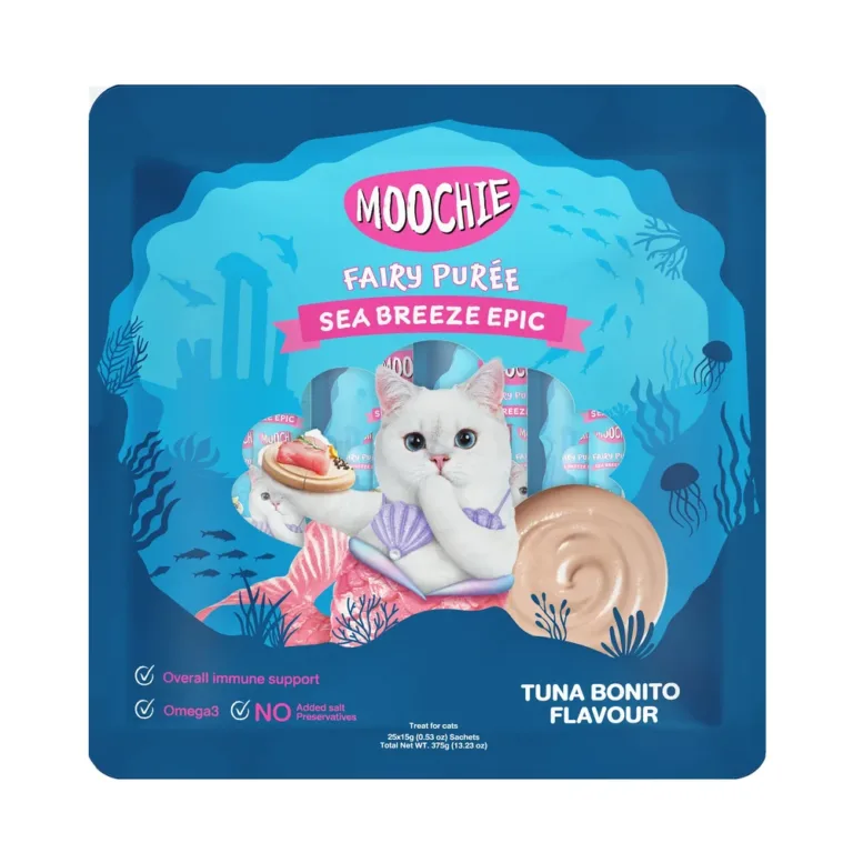 Кремові ласощі для котів Moochie Fairy Puree з тунцем боніто 25х15 г