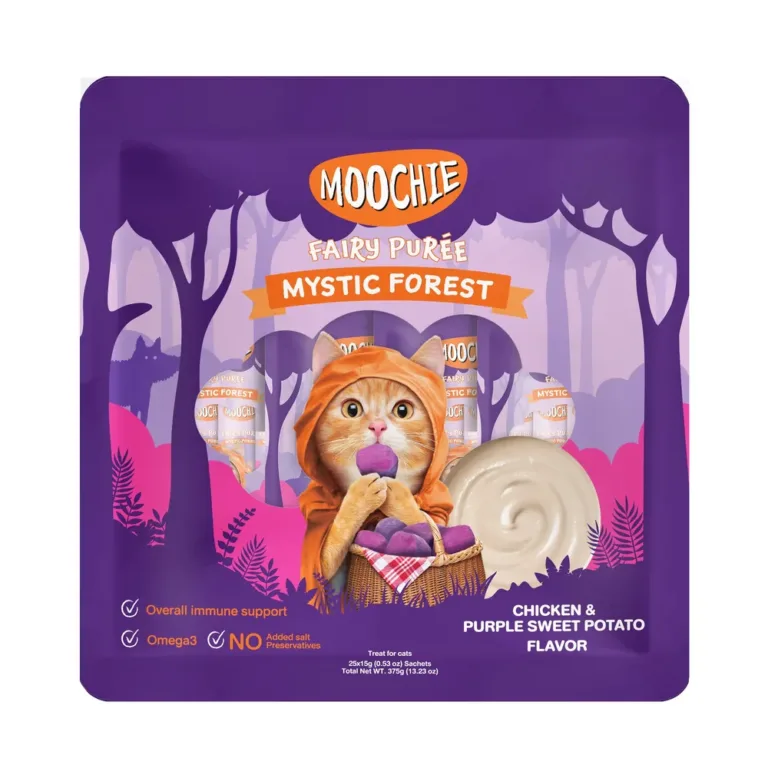Кремові ласощі для котів Moochie Fairy Puree з куркою і бататом 25х15 г