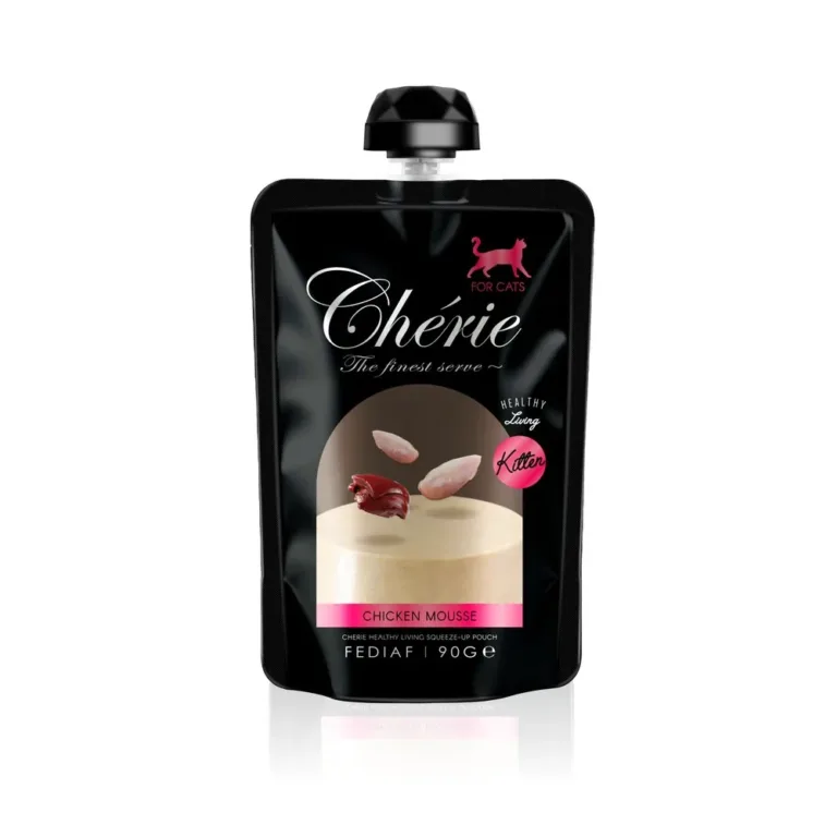 Вологий корм для кошенят Cherie Squeeze-Up мус з куркою, 90 г