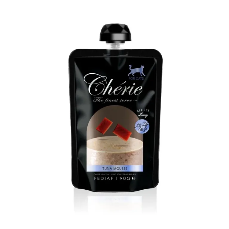 Вологий корм для котів усіх стадій життя Cherie Squeeze-Up мус з тунцем, 90 г