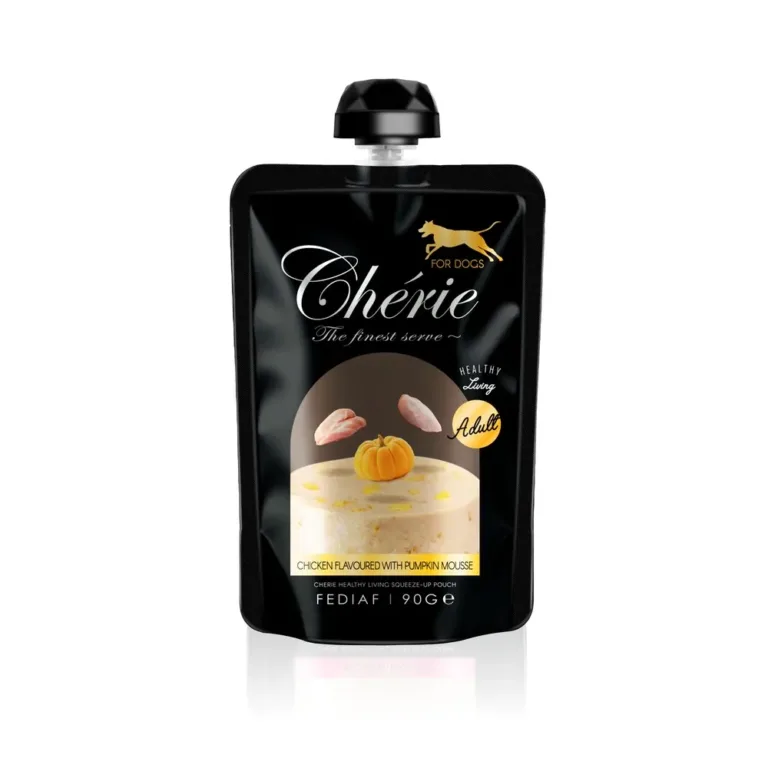 Вологий корм для собак Cherie Squeeze-Up мус з куркою та гарбузом, 90 г