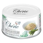 Вологий корм для котів Cherie Complete & Balanced з куркою і шпинатом в соусі, для шкіри та шерсті, 80 г