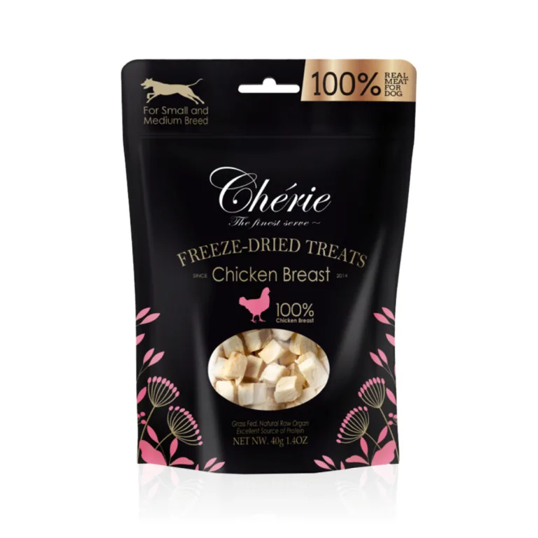 Сублімовані ласощі для собак Cherie Freeze Dried з курячою грудкою, 40 г