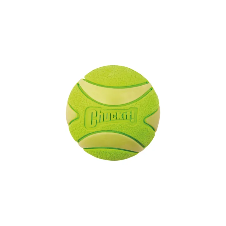 Іграшка Chuckit! Max Glow Ultra Squeaker Ball м'яч, що світиться з пискавкою для середніх собак