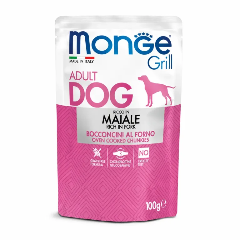 Вологий корм для собак Monge Dog Grill зі свининою