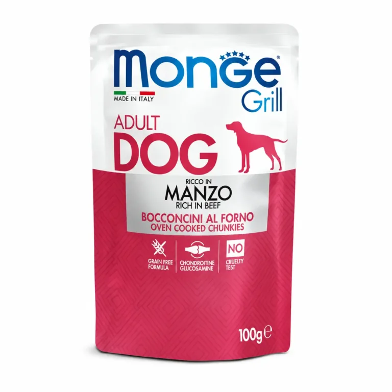 Вологий корм для собак Monge Dog Grill з яловичиною
