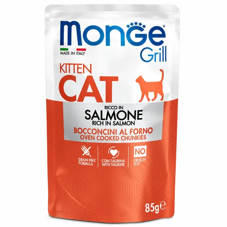 Вологий корм для кошенят Monge Cat Grill Kitten з лососем