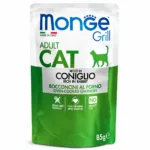 Вологий корм для дорослих котів Monge Cat Grill Adult з кроликом