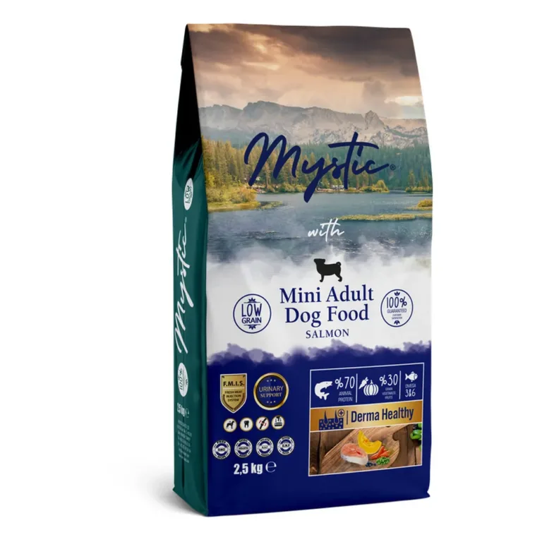 Сухий корм для дорослих собак малих порід Mystic низькозерновий з лососем та рисом