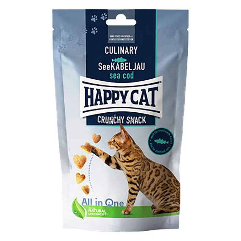Ласощі Happy Cat Crunchy Snack для котів з тріскою, 70 г
