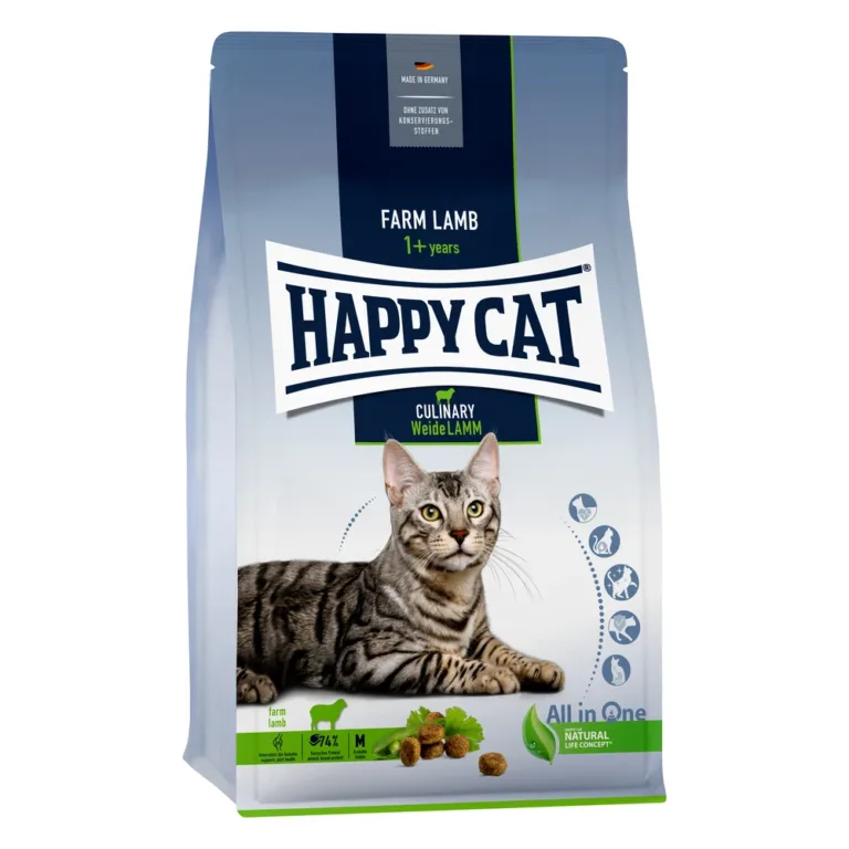 Сухий корм Happy Cat Culinary Weide Lamm для дорослих котів з ягням