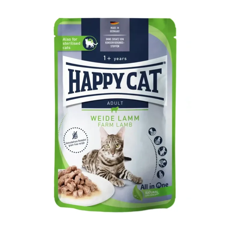 Вологий корм для котів Happy Cat Culinary Weide Lamm з ягням, 85 г