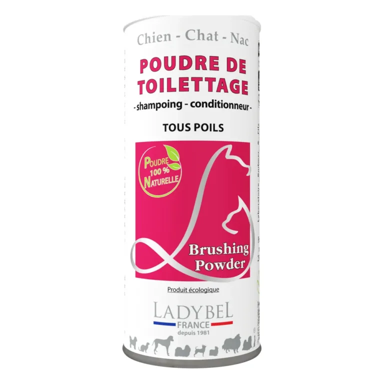 Сухий шампунь Ladybel Brushing Powder для собак та котів, 120 г