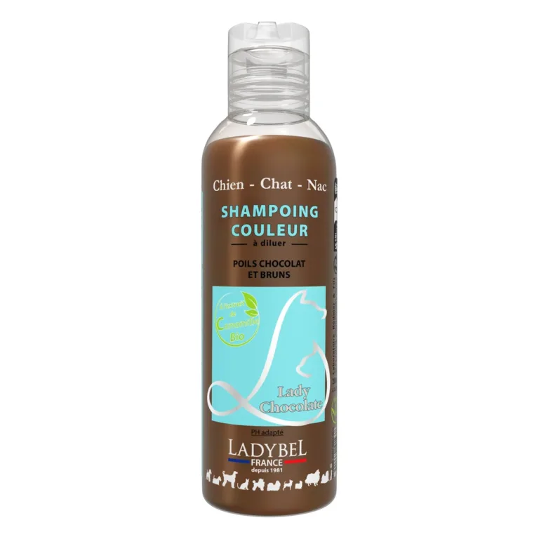 Шампунь Ladybel Lady Chocolate для коричневої та шоколадної шерсті собак та котів, 200 мл