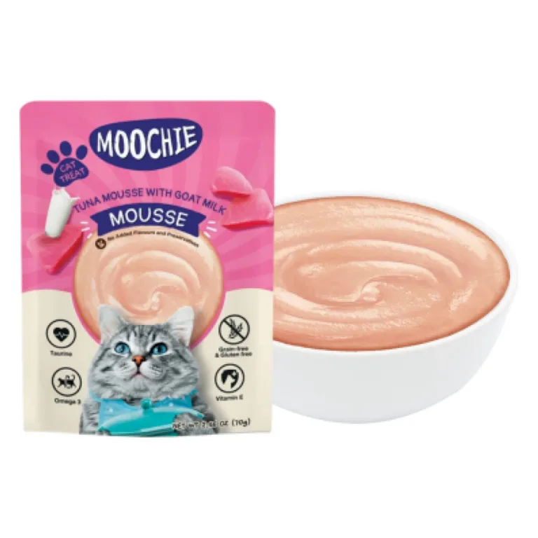 Вологий корм для котів Moochie Mousse мус з тунця та козячого молока 70 г