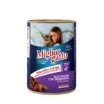 Вологий корм Migliorgatto для котів, шматочки з дичиною, 405 г