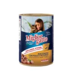 Вологий корм Migliorgatto для котів, шматочки з куркою та індичкою, 405 г