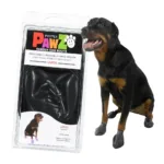 Гумові шкарпетки PAWZ для собак, чорні, розмір L (7,6–10,1 см), 12 шт