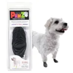 Гумові шкарпетки PAWZ для собак, чорні, розмір XXS (2,5–3,8 см), 12 шт