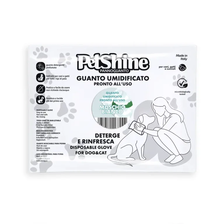 Волога рукавичка PetShine Білий мускус для собак і котів, 1 шт
