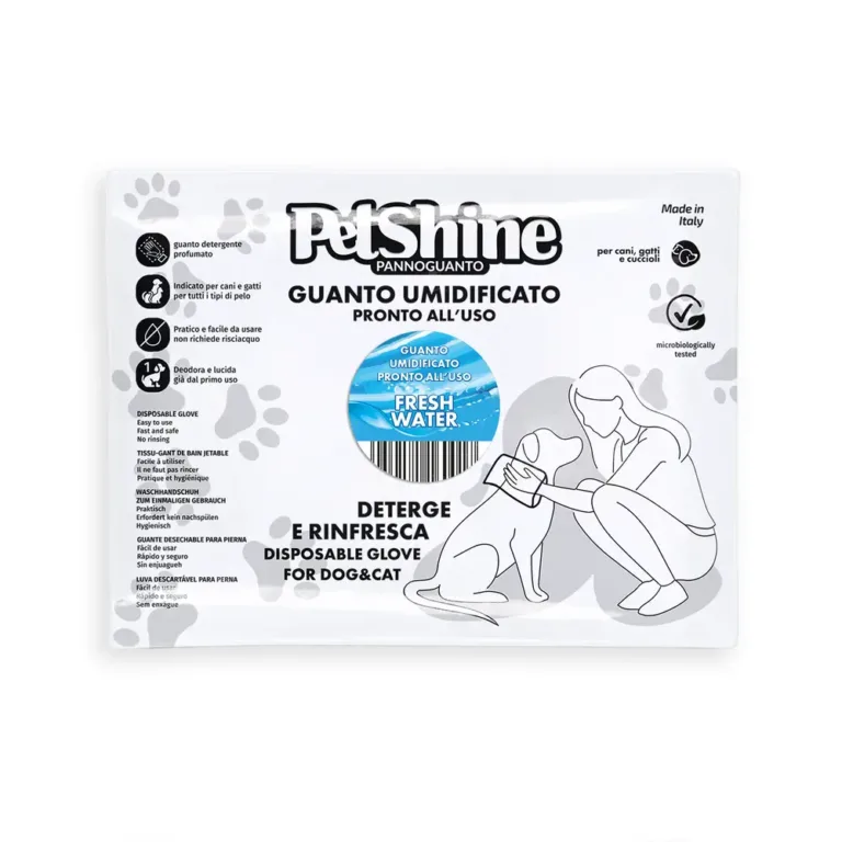 Волога рукавичка PetShine Fresh Water з алое для собак і котів, 1 шт