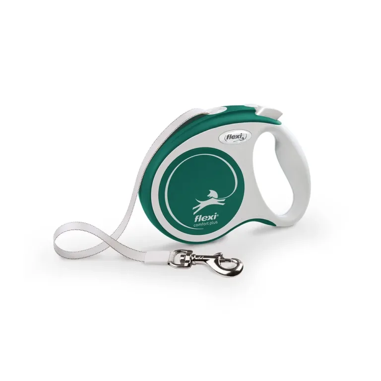 Рулетка Flexi Comfort Plus стрічка для собак, зелений