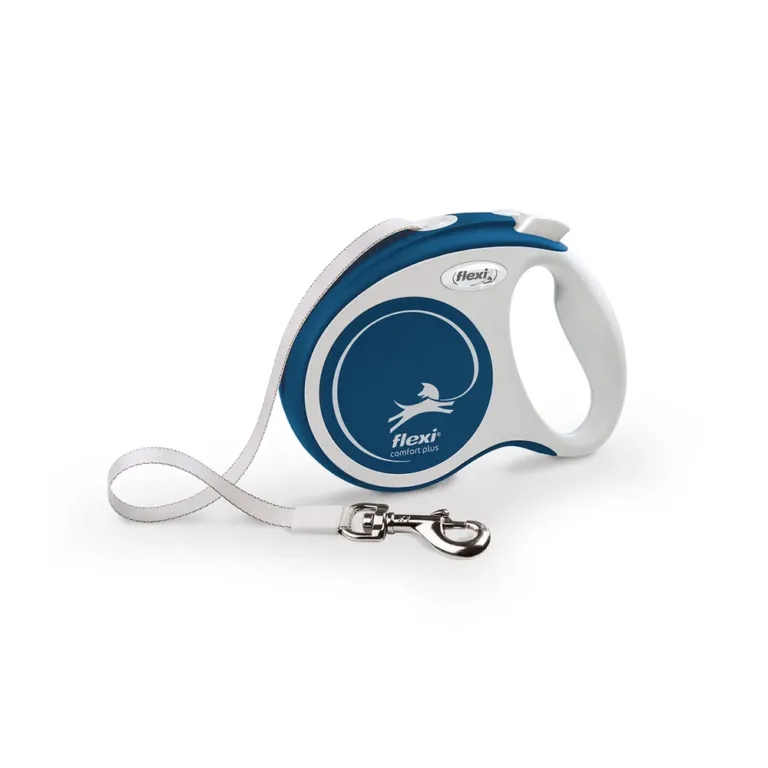 Рулетка Flexi Comfort Plus стрічка для собак, синій