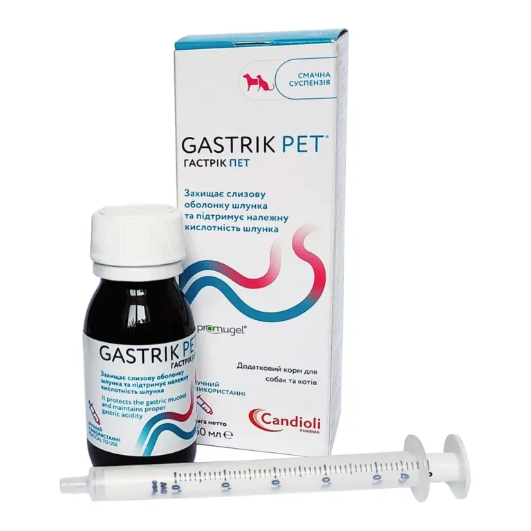 Гастропротектор Гастрік Пет для котів і собак, суспензія 60 мл