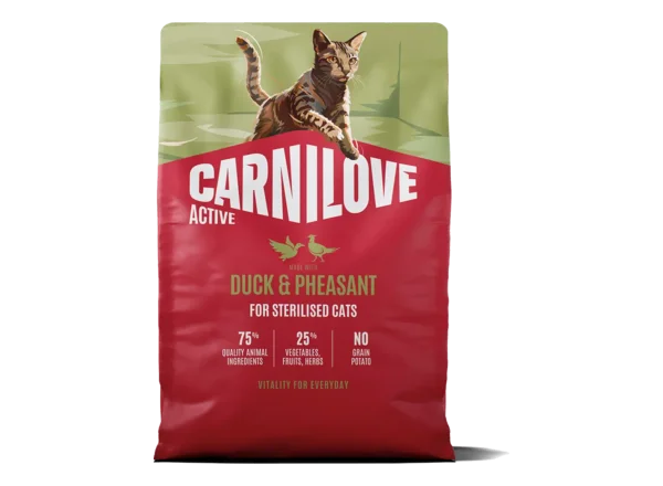 Сухий корм для стерилізованих котів Carnilove Active з качкою та фазаном cat dry 3