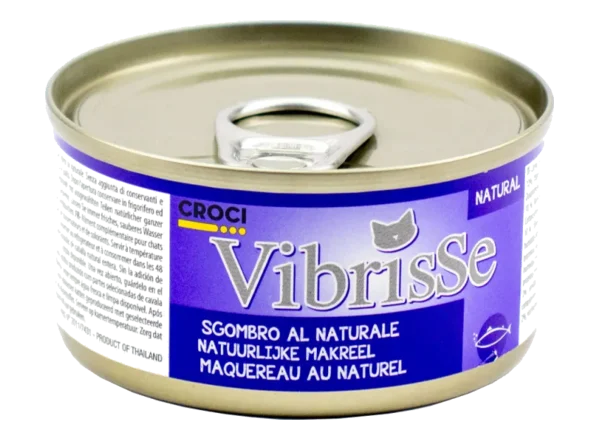 Консерва для дорослих котів VIBRISSE макрель, 70 г cat wet 3