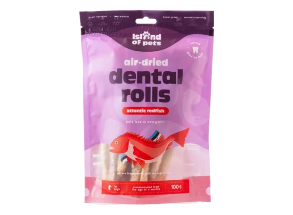 Рибні рулетики Island of Pets зі шкіри окуня для собак, 100 г dog treats 2